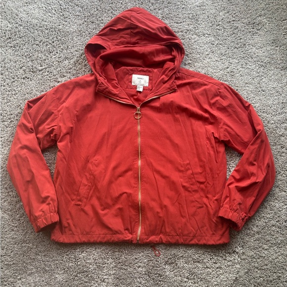 Forever 21 Hooded Full Zip Jacket Orange Women’s Size M - Picture 1 of 12